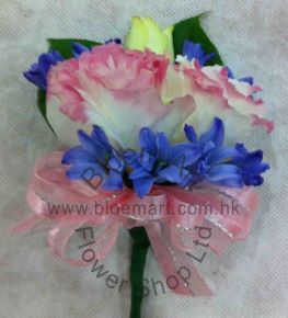 Corsage of Hyacinthus and Eustoma - CODE 7125